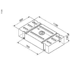 Lily universal tank naturlig, 146L, H230xB1150xL600mm