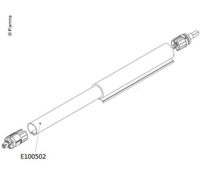 Verzinkte Walze D.48 350