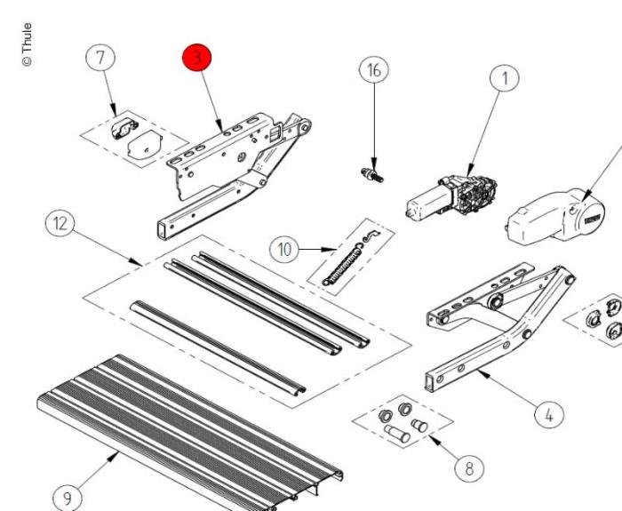 LH SideAssy ThuleStep V10