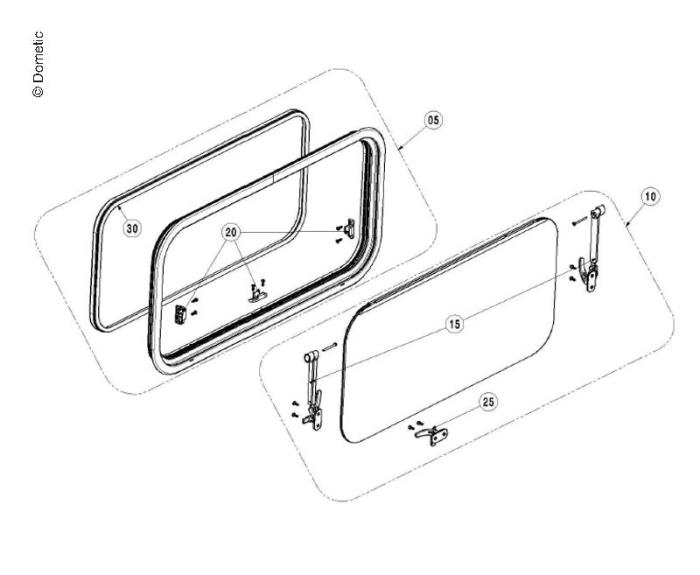 Vis disk S7P 800x510mm komplet med vedhæftede filer