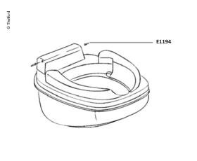 Hinge pin white