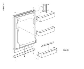 Door compartment bottom RM44XX