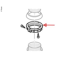 Screw ring grey