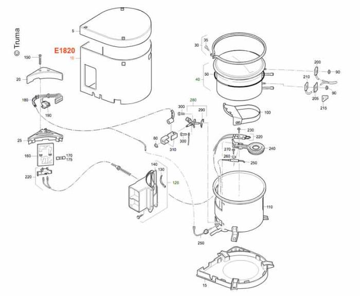 Mantel für Boiler 14Liter