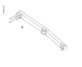 Leddelt arm F45 Ti højre