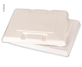 Spare glass roof hood white