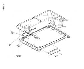 Inlet wedge/rubber buffer