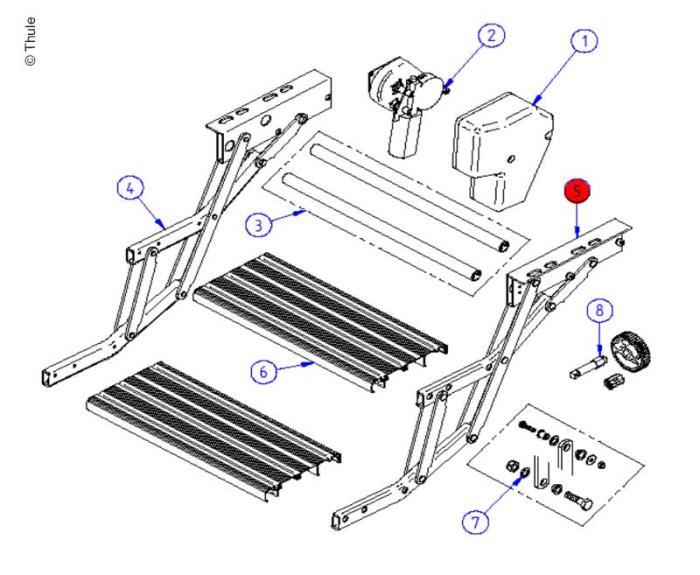 RH Scissor Assy Double Step