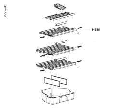 Grating for refrigerator RMD855X