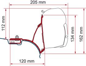 Adapter FiammaKit VW T5 / T6 Transporter Multivan