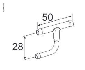 Bogen 90° 90mm