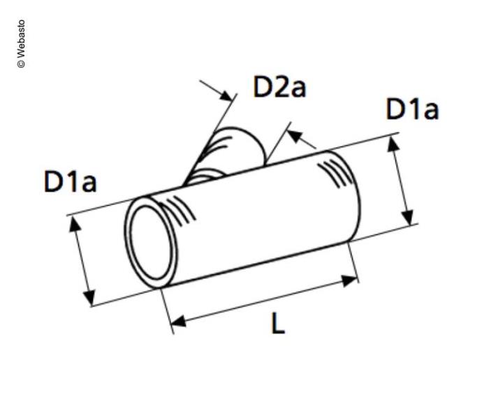 Abzweigung 45° 145mm