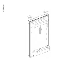 Door bin flat shallow