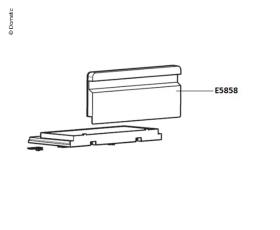 Gefrierfachklappe L=389mm