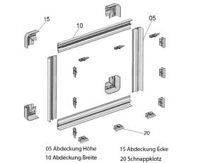 Replacement corner covers for S4 sliding windows