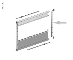 Styreskinne 500mm 2 stk