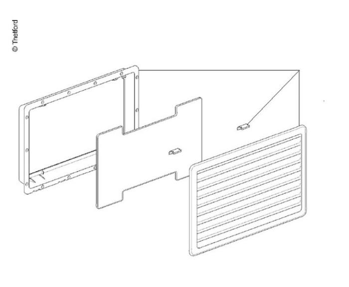 Vent 257x432mm white