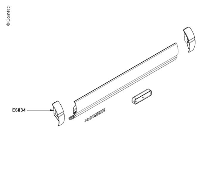 Endcap Leadrail PR4500 li