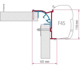 Fiamma Adapter Kit Bailey MK 2 f.F45
