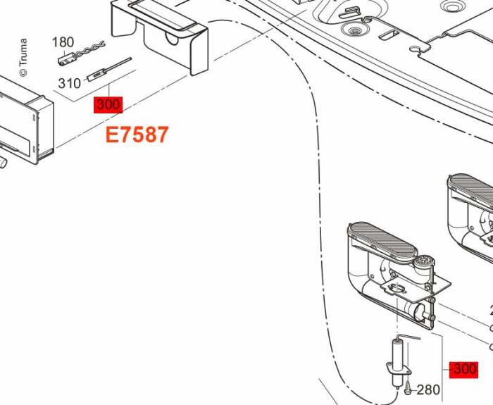 Tændrør S 3004 / S 5004, 53 cm