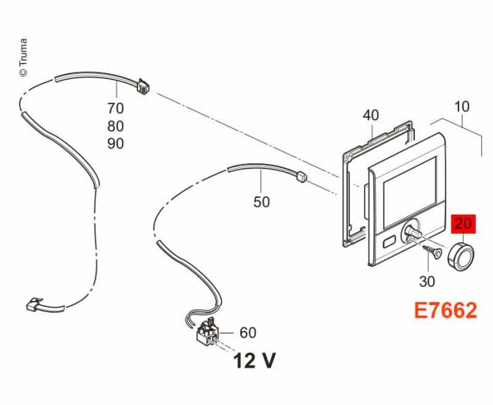 Drehknopf Truma CP plus