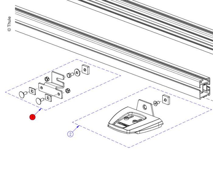 Base Rail Connector 1pc