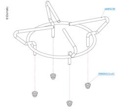 Hanging grille f.MO9222