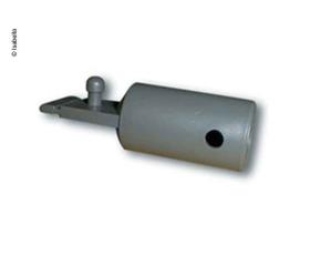 End piece with mandrel for window awning