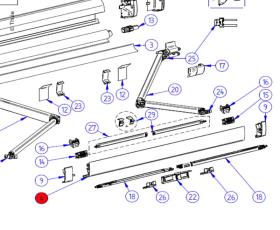 Frontpanel 5200 4,5 m sil
