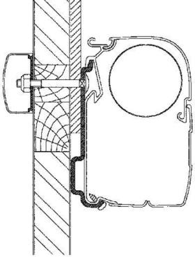 Awning adapter Eden/Allegro set