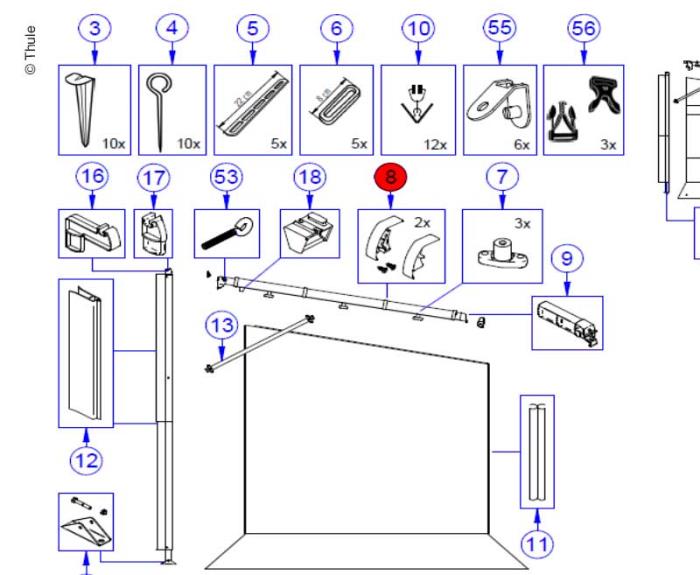 Cover Clampprof.L+R 2Stk.