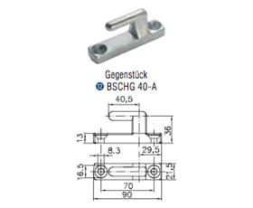 Winterhoff counterpart side hinge BSCHG 40-A