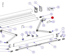 RH Spring Arm Trist4 / 4,5m