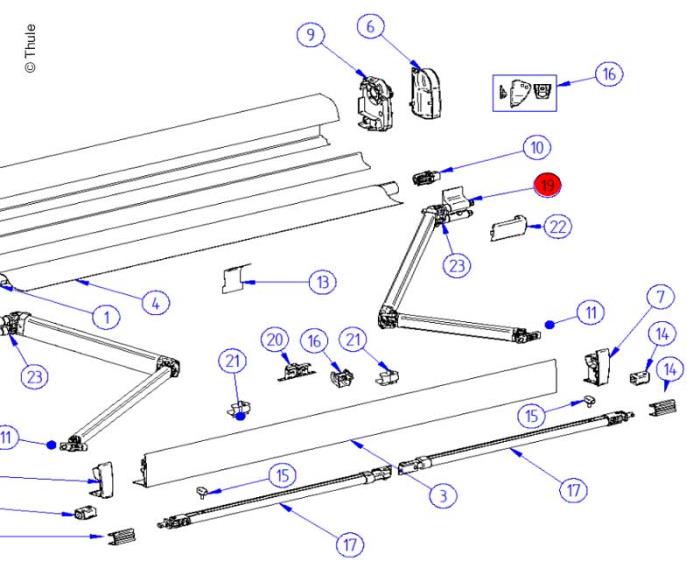 RH Spring Arm Trist4/4,5m