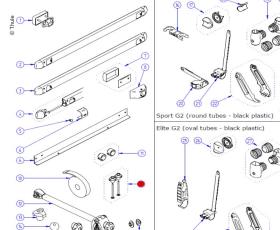 Bolt 90mm +Knob high 2pcs