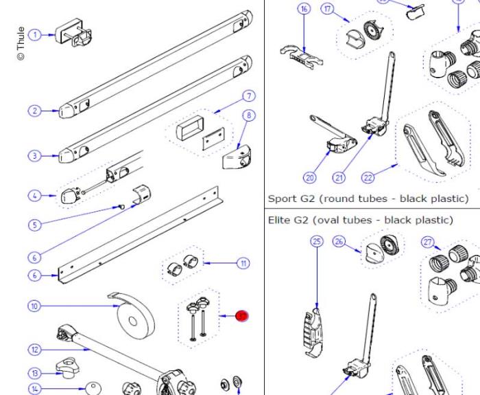 Bolt 90mm +Knob high 2pcs