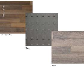 Floor panel, universal, furniture construction panel, not cut to size