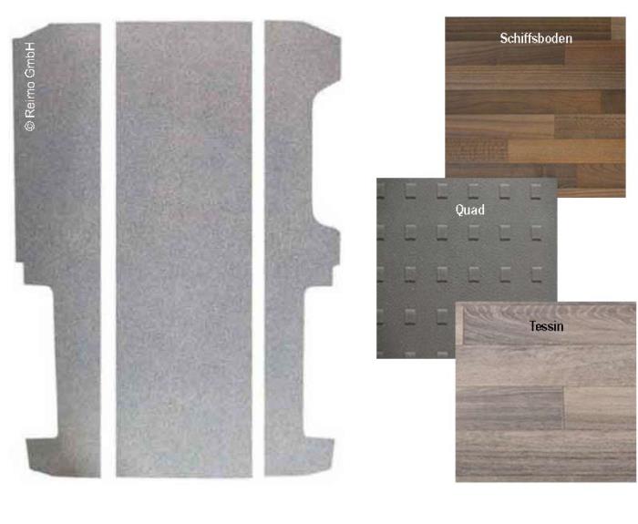 Bundplade VW T6 / T5 LR V3000 3-delt, 826 mm Quad design