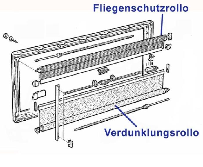 Fliegenschutzrollo für S4-Fenster