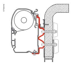 Adapter F1 / F45i / F45iL Hymer Camp 3,5m