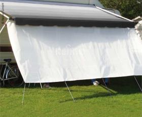 Sun protection front for roof and wall awnings