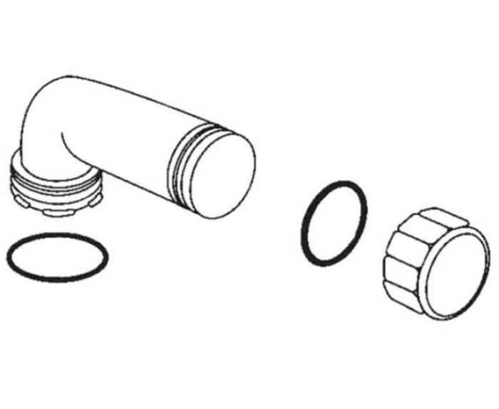 Udladningsdyse 100 serie, grå
