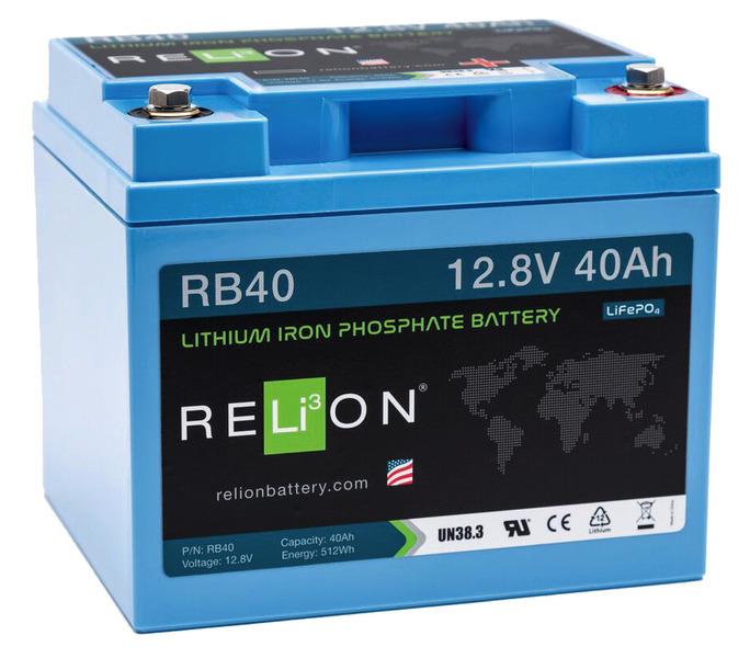 Lithium jernfosfatbatteri på 20-150 Ah / 12 volt