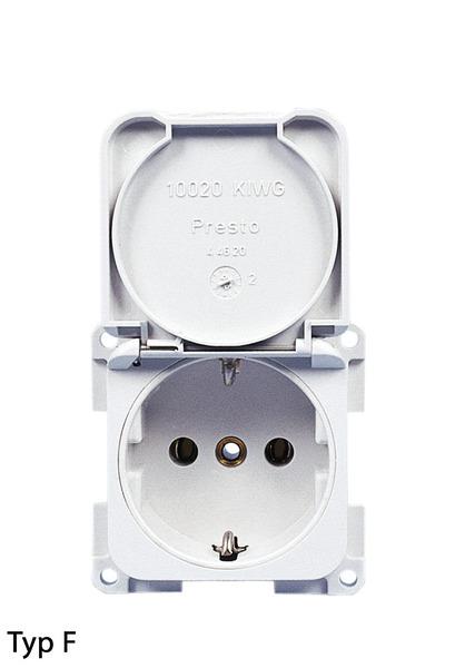 Einb.Steckdose230VdgrauSB