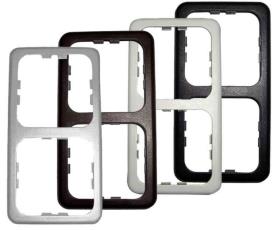 Dobbelt ramme smal Farve: brun