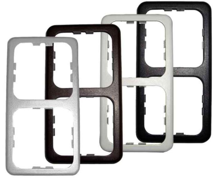 Dobbelt ramme smal Farve: grå