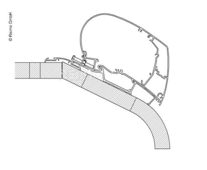 Thule Omnistor Awning Tagmontering Adapter til LMC Liberty TI / TEC